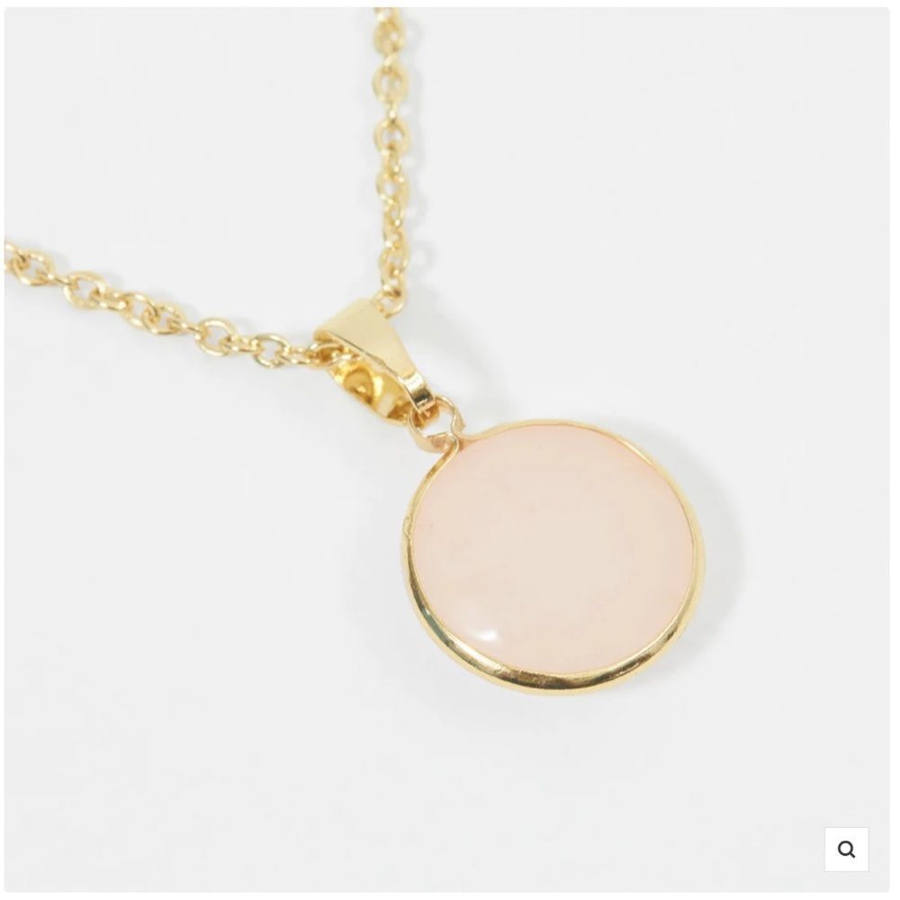 Sanctuary Project Rose Serenity Necklace Natural Rose Quartz Stone